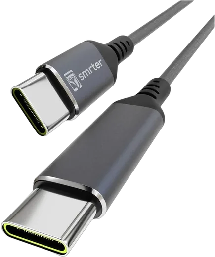 Câble USB-C mâle/mâle - 1m - Anthracite