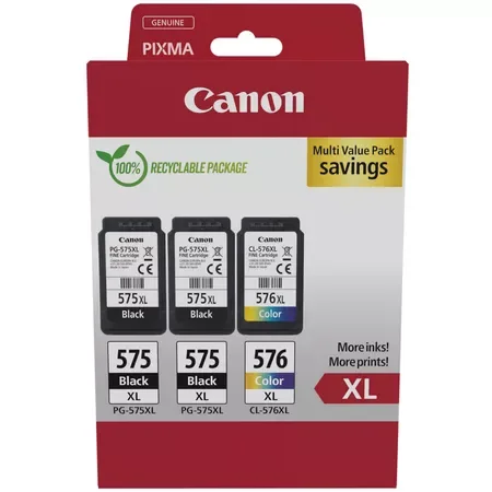 Canon Pack de 3 cartouches - PG-575XLx2/CL-576XL — vue 2