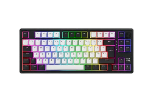 Hator Skyfall 80 MAG Ultima 8K TKL - Magnétique - Sans-Fil - RGB - Blanc/Noir — vue 2