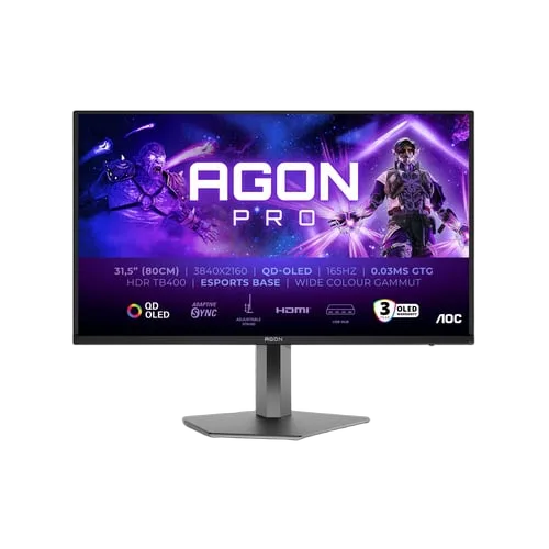 AOC AGON PRO AG326UD - 31.5" QD-OLED 4K 165Hz 0.03ms Pivot Adaptive Sync-Seconde Vie