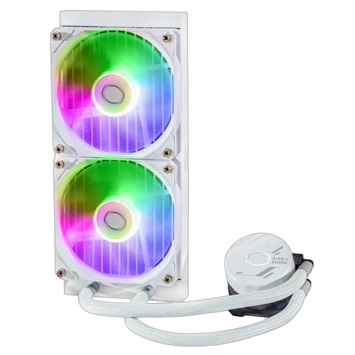 Cooler Master MasterLiquid 240L Core ARGB Blanc — vue 4