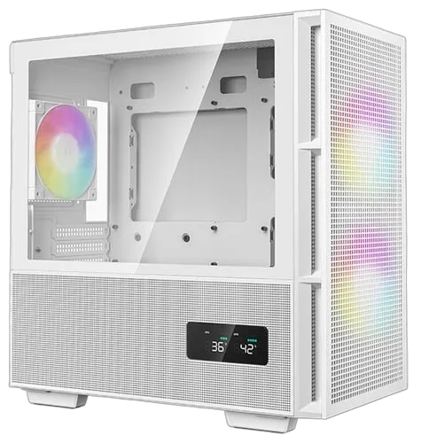 Deepcool CH360 DIGITAL Blanc - GT/Sans Alim/Micro-ATX — vue 2