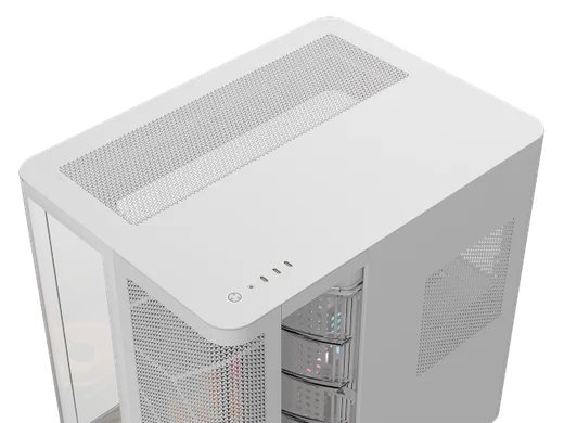 Corsair Air 5400 LX-R RGB Link Blanc - MT/Sans Alim/E-ATX — vue 9