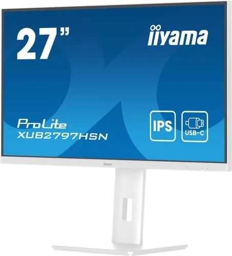Iiyama XUB2797HSN-W2 27" - FHD 100Hz 1ms IPS USB-C dock et RJ45 Adaptive Sync — vue 7