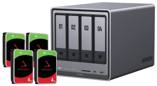 UGREEN DXP4800 - 4 Baies avec 4 disques 4To