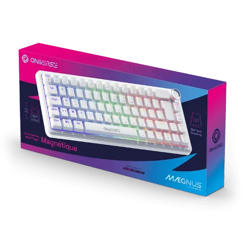 Oniverse Maegnus 65% - Magnétique - Filaire - RGB - Blanc — vue 2