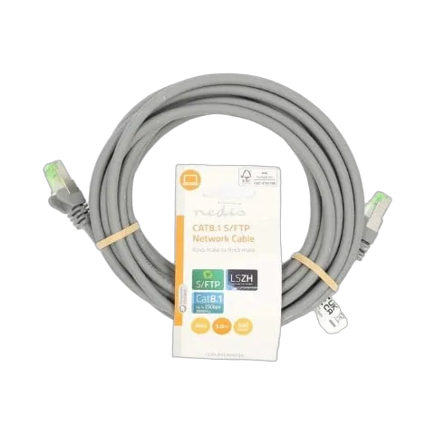 Nedis Câble RJ45 Cat8.1 S/FTP - 5m - Gris