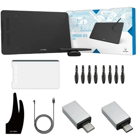 XPPEN Deco01 V3 - 5080LPI 10" Noir — vue 9