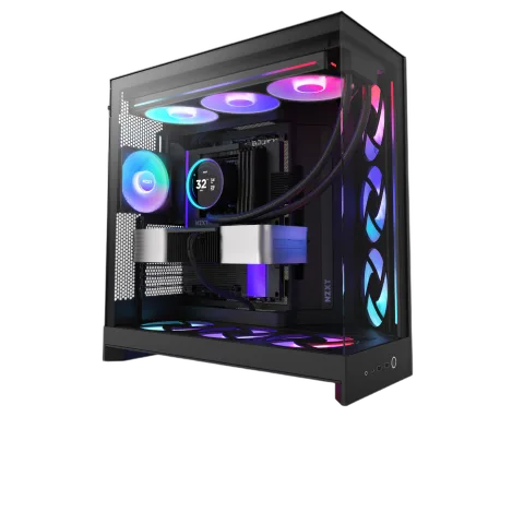 NZXT H9 Flow RGB+ Noir - MT/Sans Alim/E-ATX — vue 10