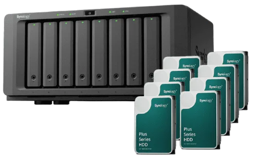 Synology DS1825+ - 8 baies avec 8 disques de 4To HAT3300-4T