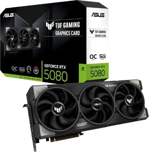 Asus TUF Gaming GeForce RTX 5080 16GB GDDR7 BTF — vue 1