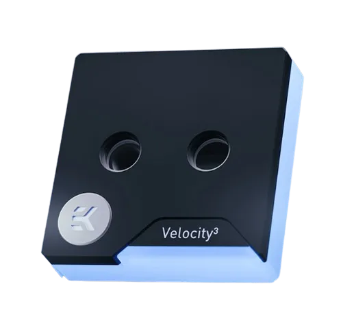EK Water Blocks EK-Quantum Velocity³ 1700/1851/AM5 - Acetal Noir — vue 3
