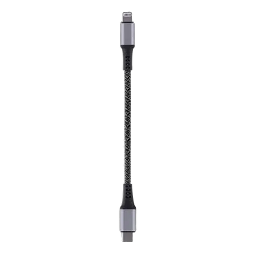 T'nB Câble USB-C/Lightning - 1,5m - nylon RPET - Noir — vue 2
