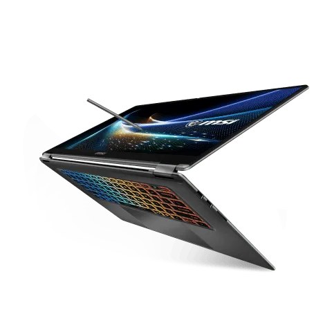 MSI Prestige N16 Flip AI+ C1XMT-001FRY - 16" OLED 4K+ Tactile RTX Spark N1x 128Go 2To W11P, vue 16