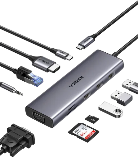 Station d'accueil USB-C - 10 ports