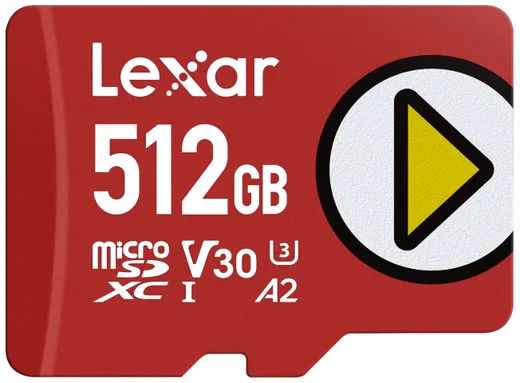 Lexar Micro SDXC 512Go Class 10 U3 V30 A2 LMSPLAY512G-BNSNG