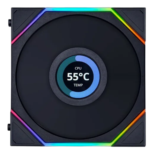 Lian-Li UNI FAN LCD TL120 120mm Noir - kit de 3 — vue 2