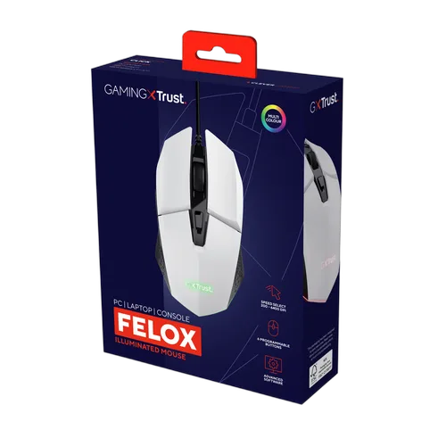Trust Felox - Filaire - RGB - Blanc — vue 5