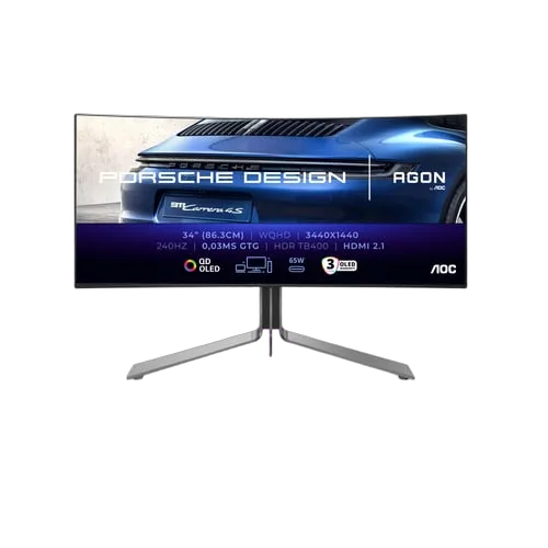 AOC Porsche PD34 - 34" CURVE WQHD OLED 240Hz 0,03ms Adaptive Sync-Seconde Vie