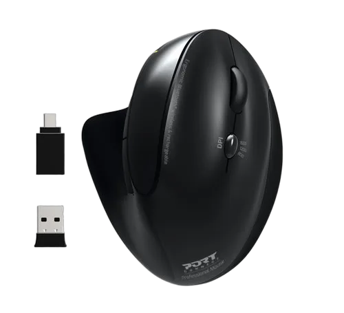 Port Ergonomic Rechargeable - Sans-Fil - Noir — vue 1