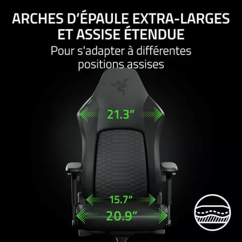 Razer Iskur V2 NewGen - Black — vue 8