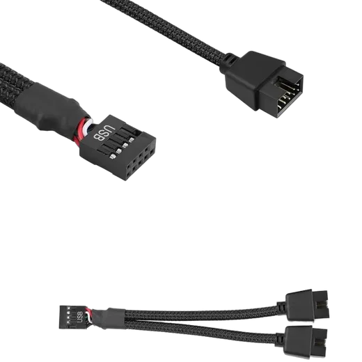 Compatible Splitter USB 9 Broches vers 2x USB 9 Broches - Pack de 2 — vue 4