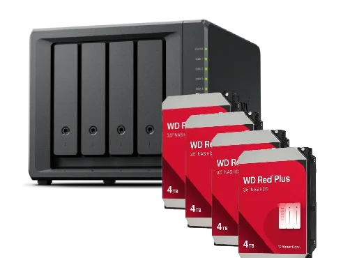 Synology DS425+ - 4 Baies avec 4 disques de 4To RED Plus