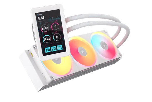 Corsair iCUE LINK TITAN II 360 Ultra LX LCD - 360mm - Blanc — vue 2