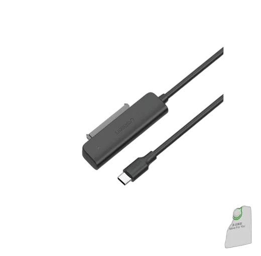 UGREEN Adaptateur pour disque dur USB-C 3.1 vers SATA - 2.5" - 6To - HDD/SSD - 0.5m - Noir — vue 2