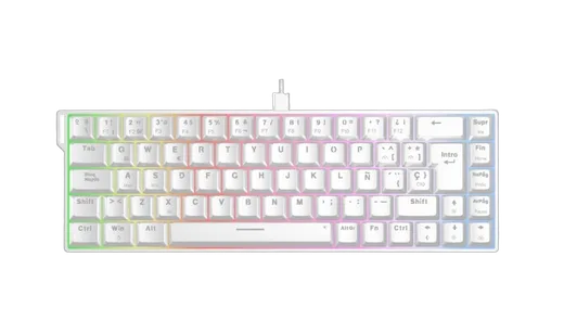 The G-LAB Keyz Titanium HE 65% - Magnétique - Filaire - RGB - Blanc — vue 5