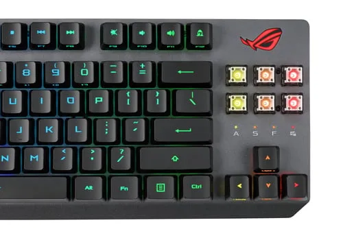 Asus ROG Strix Scope RX TKL Deluxe - Optique - Sans-Fil - RGB - Noir — vue 7
