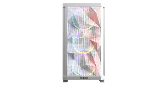 M.RED StarDust Mini Blanc ARGB - mT/sans alim./mATX — vue 3