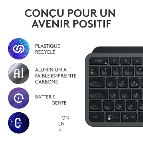 Logitech MX Keys S Noir + Souris sans fil MX Master 3S Noir — vue 15