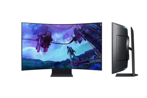 Samsung Odyssey ARK 2nd Gen - 55" CURVE 4K QLED 165Hz 1ms Pivot HDR10 FreeSync Premium Pro — vue 4