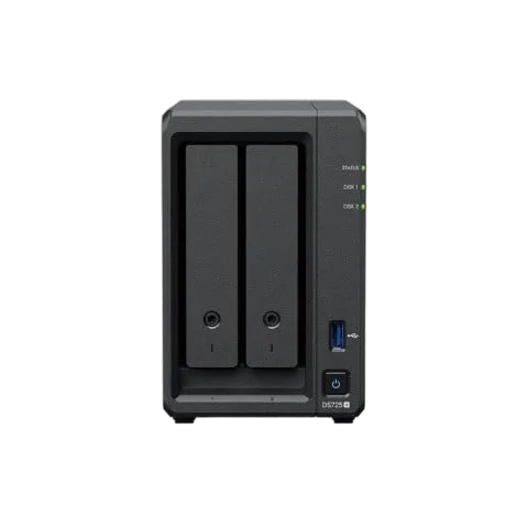 Synology DS725+ - 2 baies — vue 2