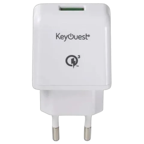 KEYOUEST Chargeur secteur ultra rapide USB - Blanc — vue 2