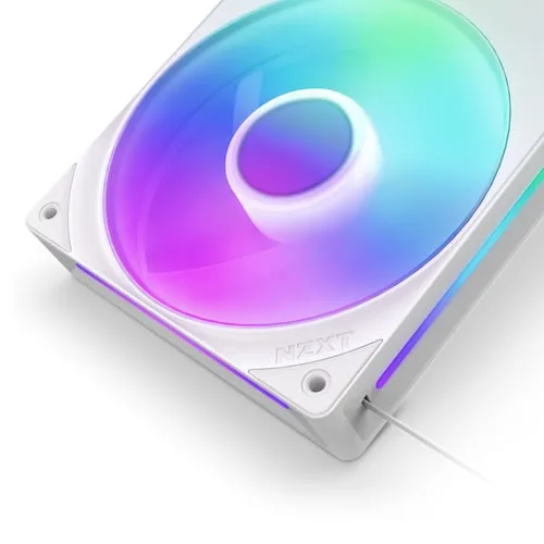 NZXT F360 RGB Core Fan (Single Frame) - Blanc — vue 4