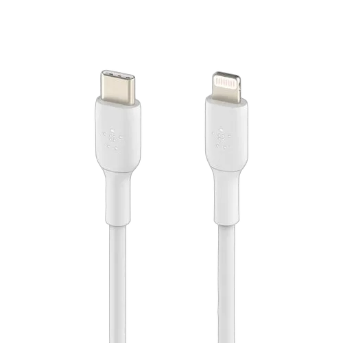 BELKIN LIGHTNING TO USB-C CABLE 2M WHITE — vue 2