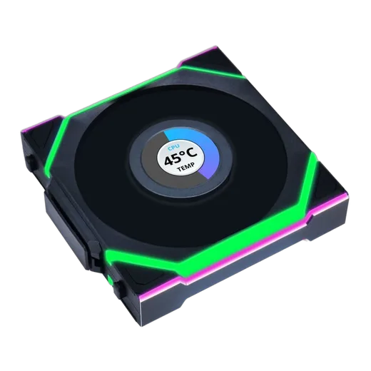 Lian-Li UNI FAN SL LCD ARGB PWM - Sans Fil 120mm - Noir — vue 2