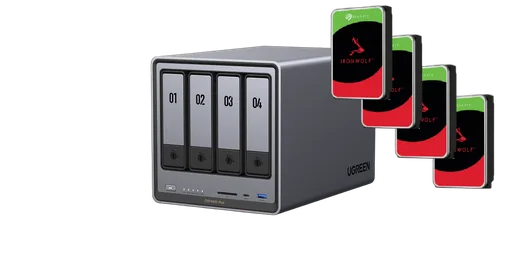UGREEN DXP4800 Plus - 4 Baies avec 4 disques 4To IronWolf