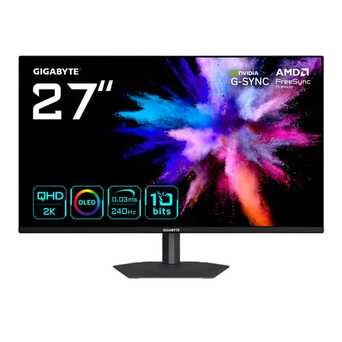 Gigabyte GO27Q24A - 27" QD-OLED QHD 240Hz Pivot FreeSync Premium