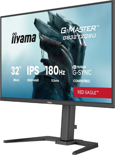 Iiyama G-Master GB3272QSU-B1 - 32" QHD 180Hz IPS 0.5ms G-Sync — vue 4
