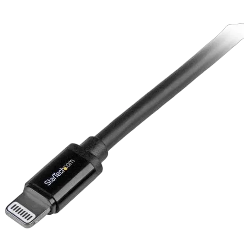 StarTech 2m Black 8-pin Lightning to USB Cable — vue 2