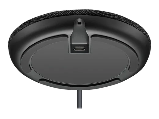 Logitech Rally Micro Noir — vue 3