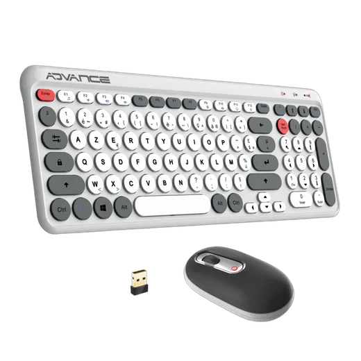 Advance ERGOSTYLE COMBO - Sans fil RF Silencieux 12 raccourcis multimédia
