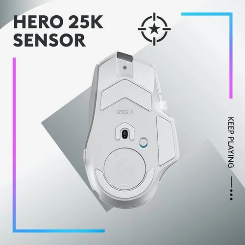Logitech G502 X Plus - Sans-Fil - RGB - Blanc — vue 4