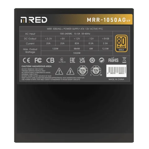 M.RED ATX 1050W - MRR-1050AG VP2 Noir — vue 5
