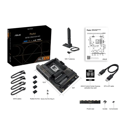 Asus ProArt X870E-CREATOR WIFI — vue 3