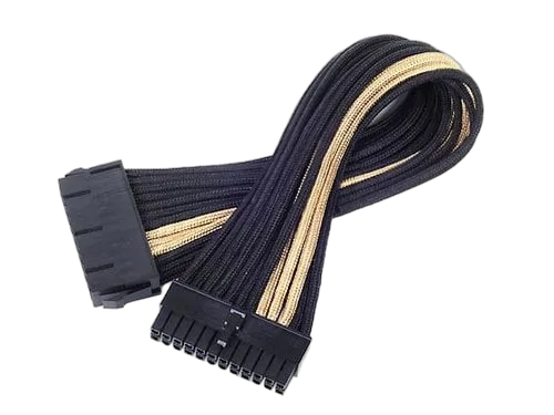 Cable tressé ATX 24-Pin 300mm - GOLD/Black