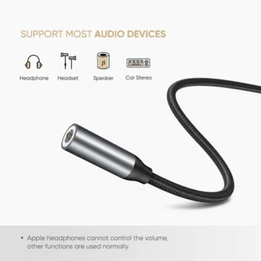 Connectland Câble USB-C vers Jack 3.5mm mâle/femelle — vue 2
